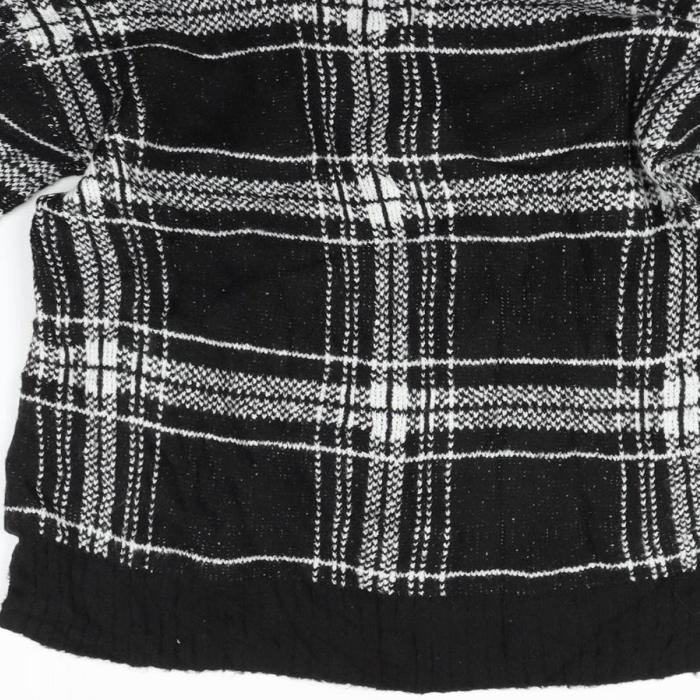Marks & Spencer Womens Black Geometric Pullover Jumper Size S