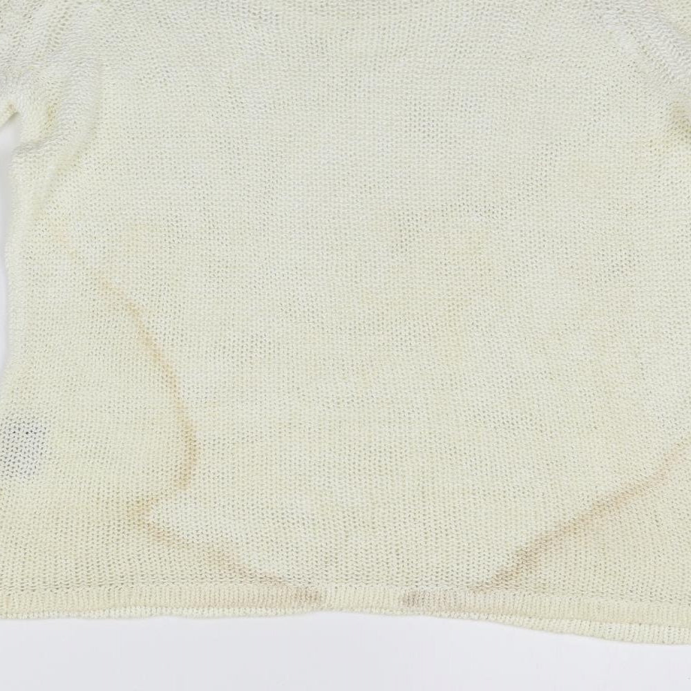 Per Una Womens Beige Pullover Jumper Size M - washable marks
