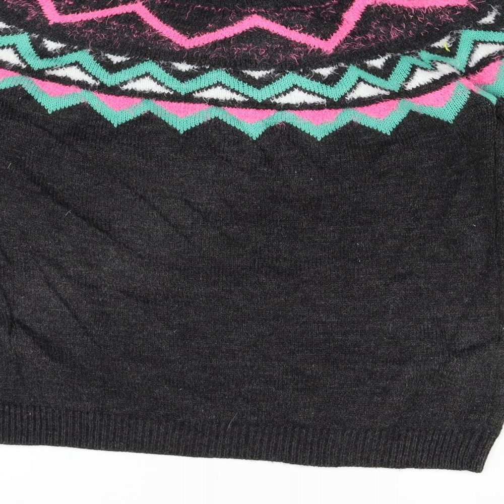 Papaya Womens Grey Pullover Jumper Size M