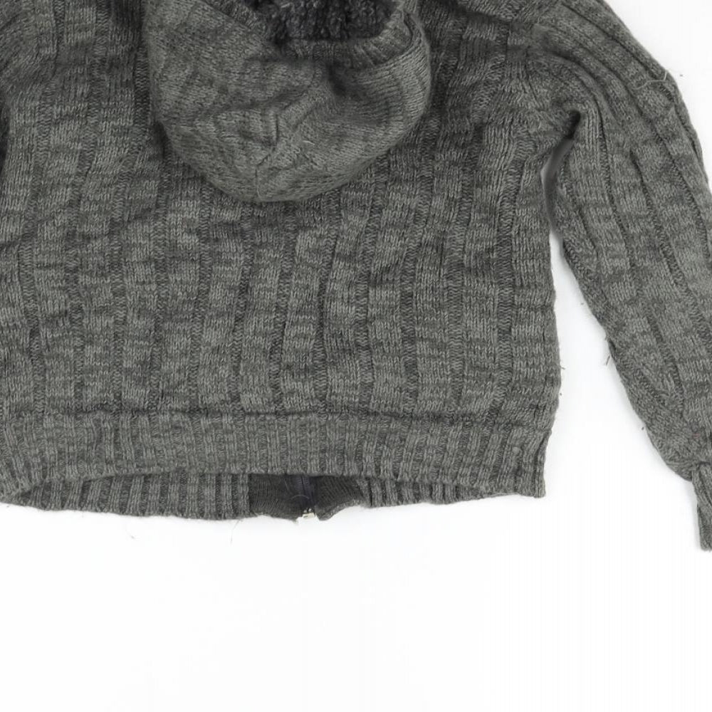 M&Co Girls Grey Jacket Size 7-8 Years