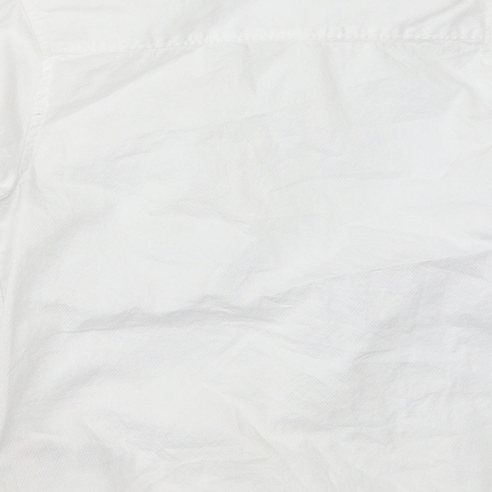 Marks & Spencer Boys White Basic Button-Up Size 3-4 Years