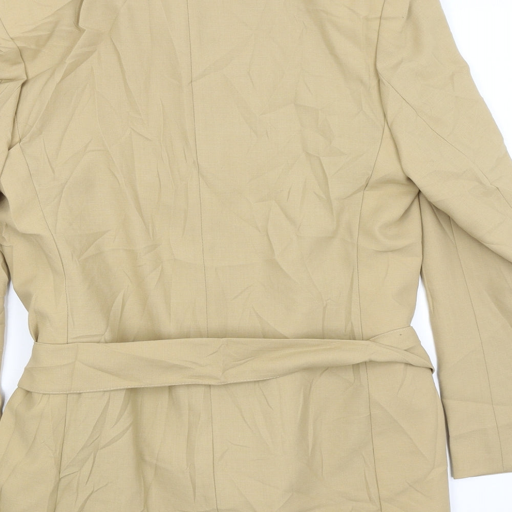 St Michael Womens Beige Jacket Blazer Size 14