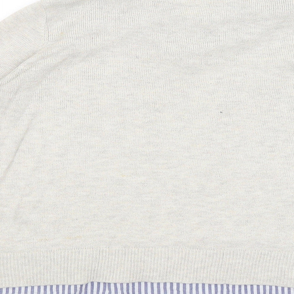 H&M Mens Ivory Pullover Jumper Size M