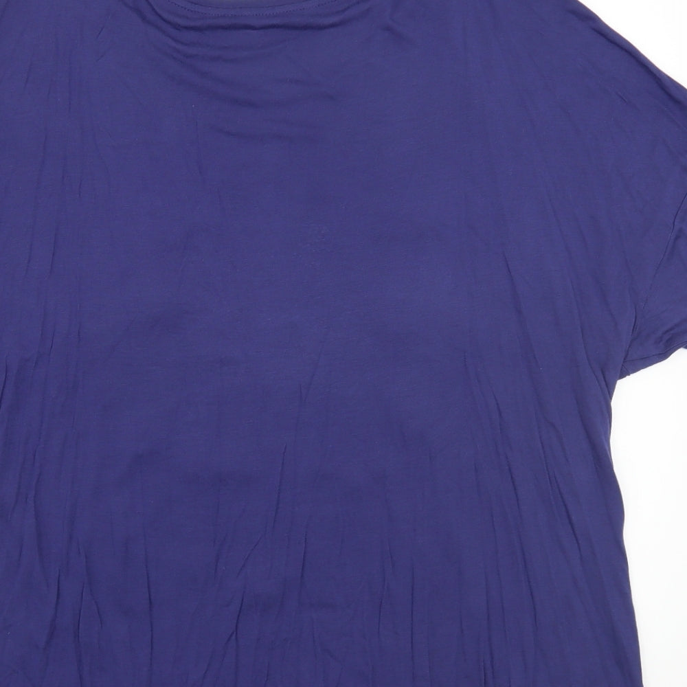 TU Womens Blue Basic T-Shirt Size 18
