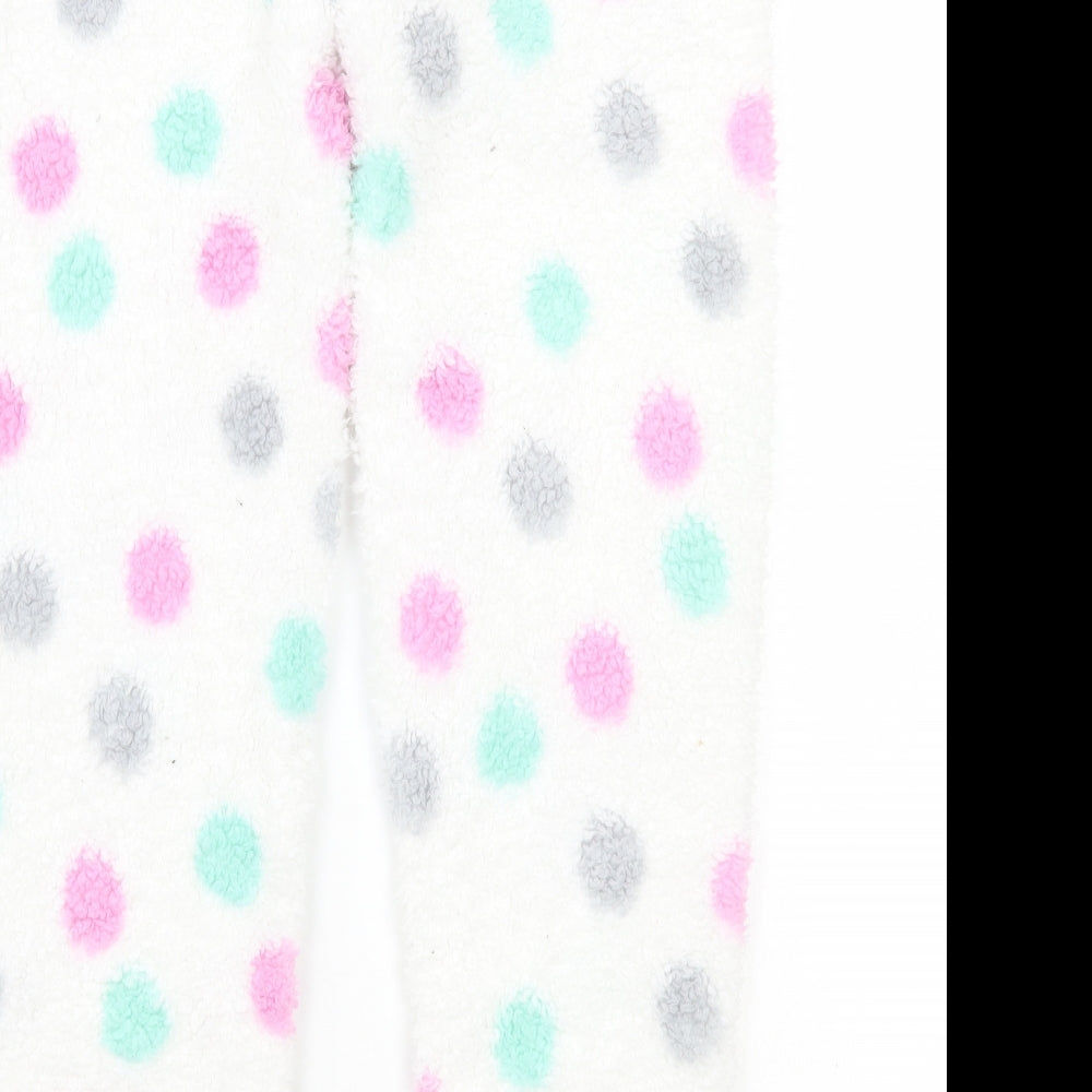 Adore Womens White Polka Dot Sweatpants Trousers Size S L26 in