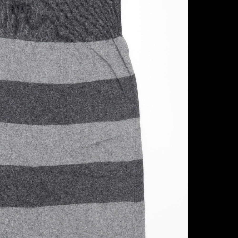 Phase Eight Womens Grey Striped A-Line Size S