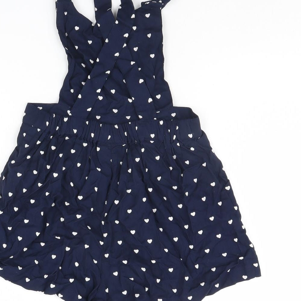 NEXT Girls Blue Polka Dot Playsuit One-Piece Size 6 Years
