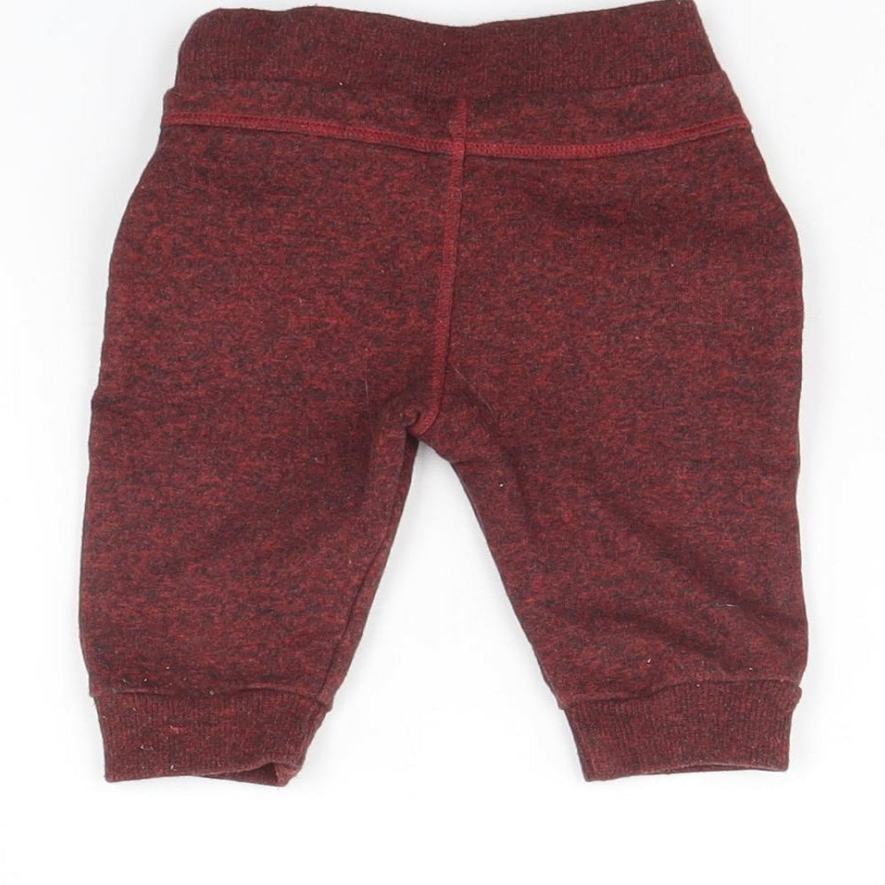 Disney Baby Baby Red Jogger Trousers Size 0-3 Months - Mickey and Friends