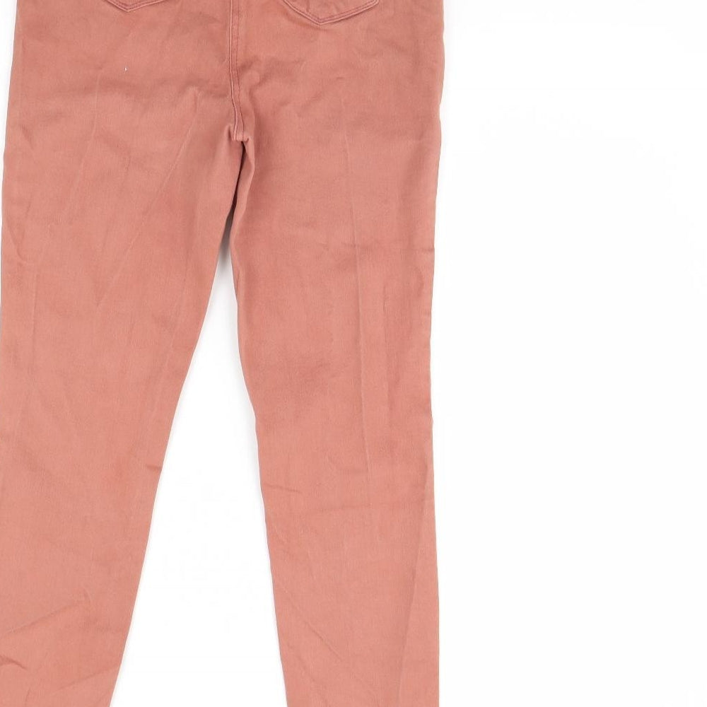 Papaya Womens Pink Denim Skinny Jeans Size 12 L29 in
