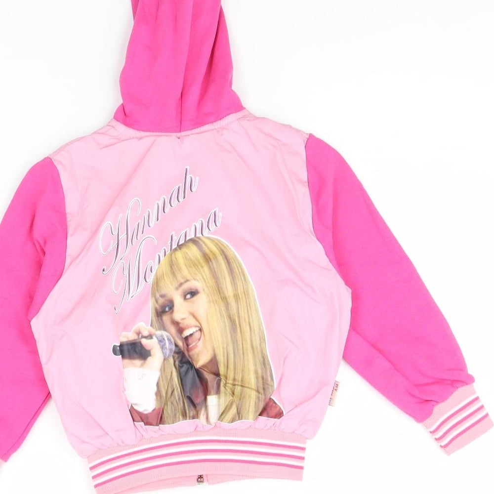 Preworn Girls Pink Jacket Size 2 Years - Hannah Montana
