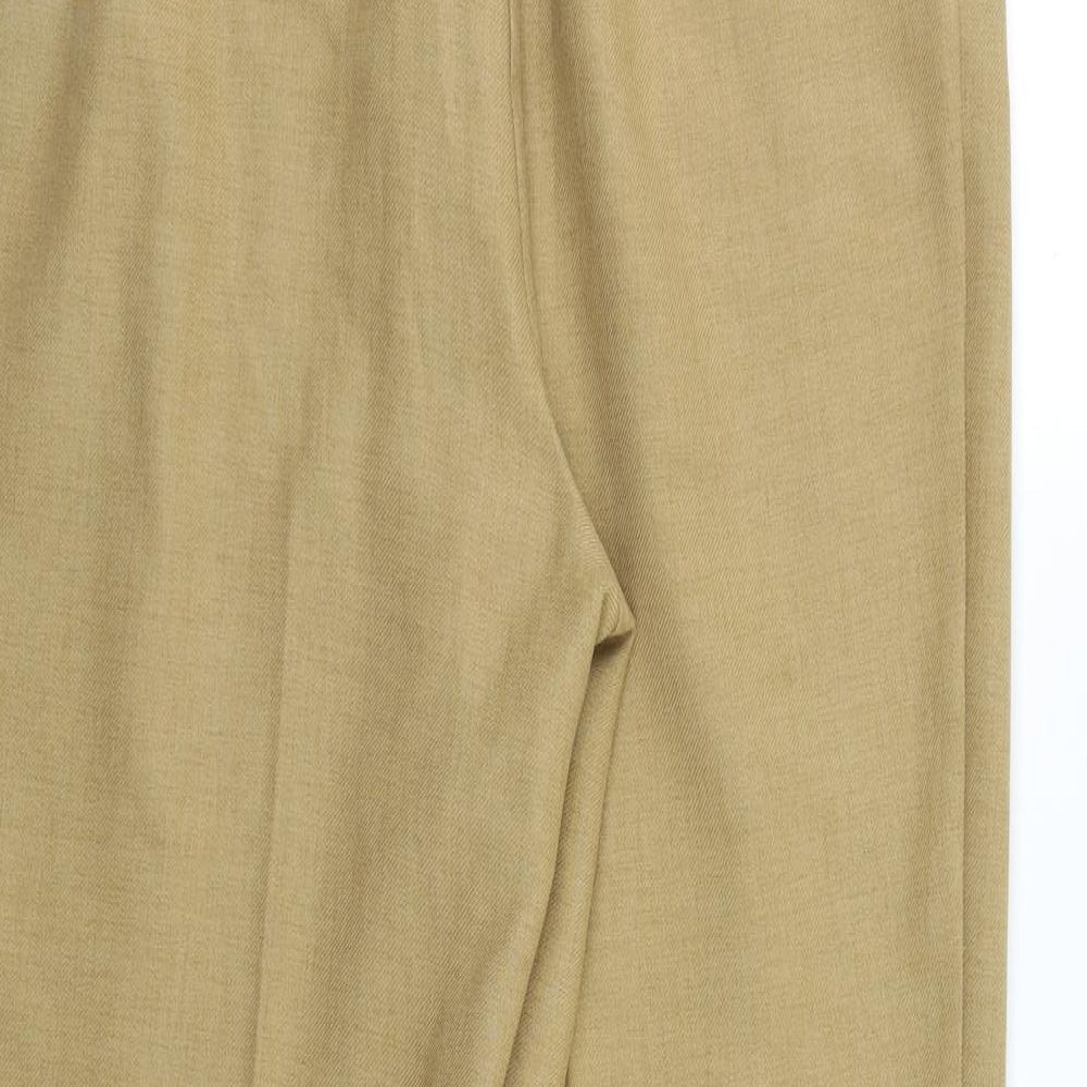 EWM Womens Beige Dress Pants Trousers Size 16 L28 in