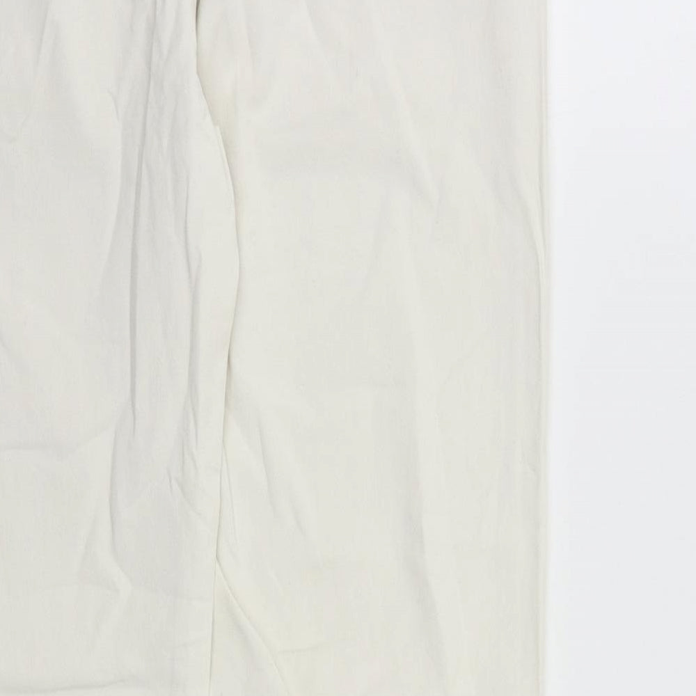 Mango Womens White Skinny Jeans Size 10 L25 in
