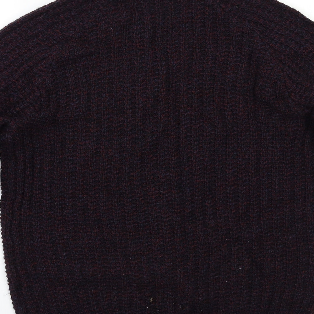 Cedarwood State Mens Purple Pullover Jumper Size S