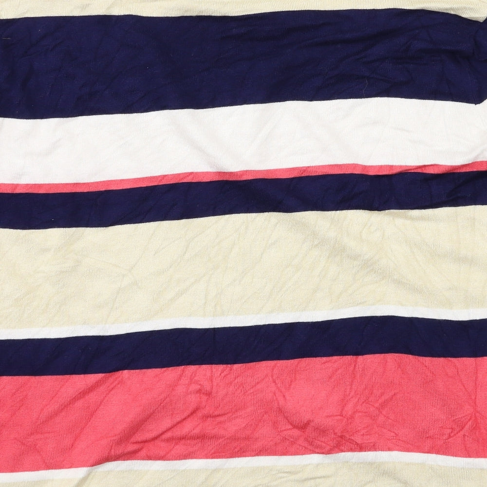 Alexara Womens Multicoloured Striped Pullover Jumper Size L