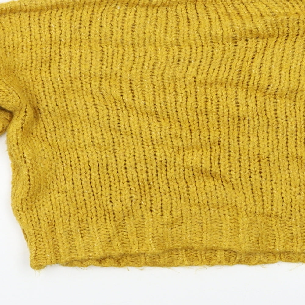New Look Girls Yellow Pullover Jumper Size 14 Years