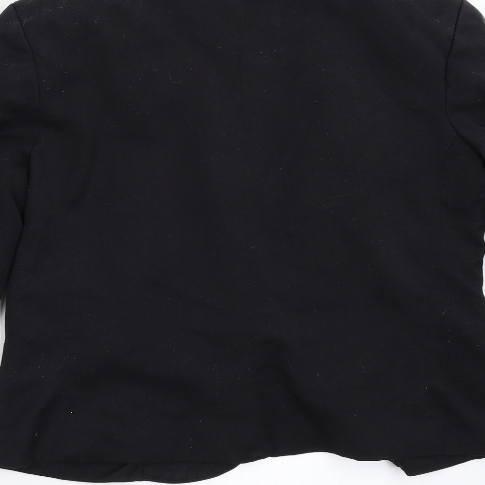 Divided Womens Black Jacket Blazer Size 12