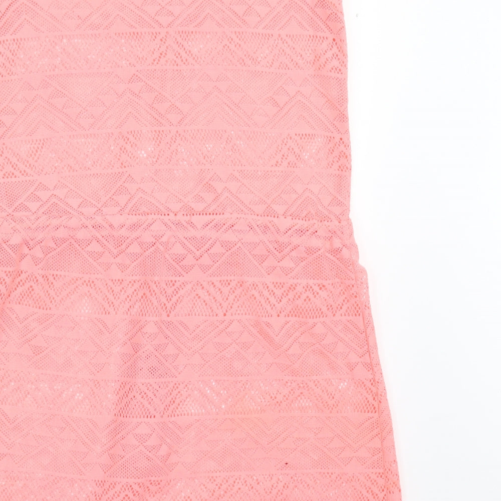 Ocean Club Womens Pink Basic Blouse Size 8