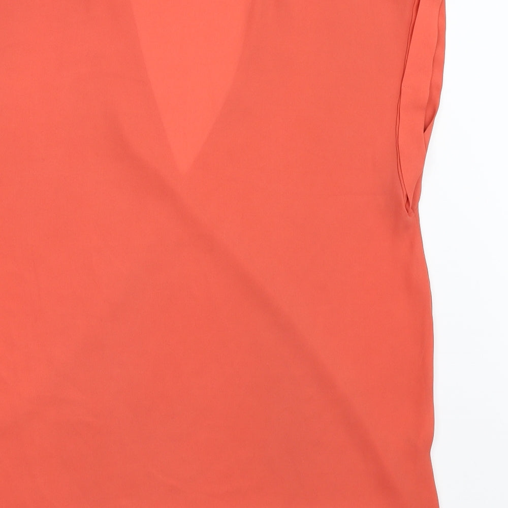 Select Womens Orange Basic Blouse Size 12
