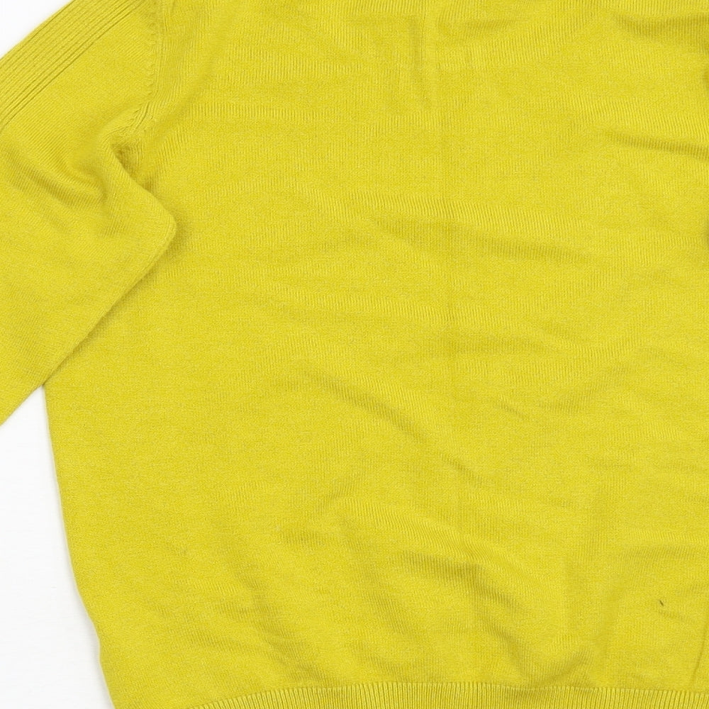 Red Herring Womens Yellow Pullover Jumper Size 10