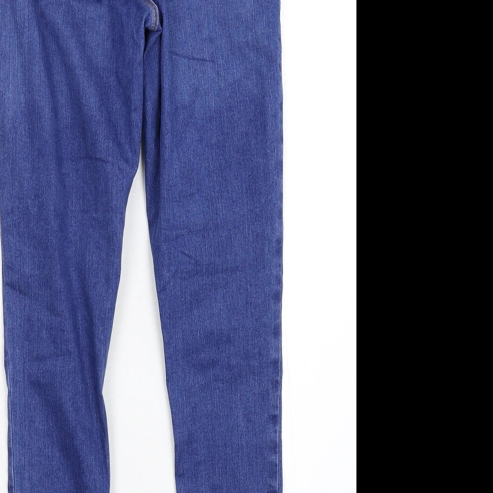 Topshop Womens Blue Denim Skinny Jeans Size 30 L25 in