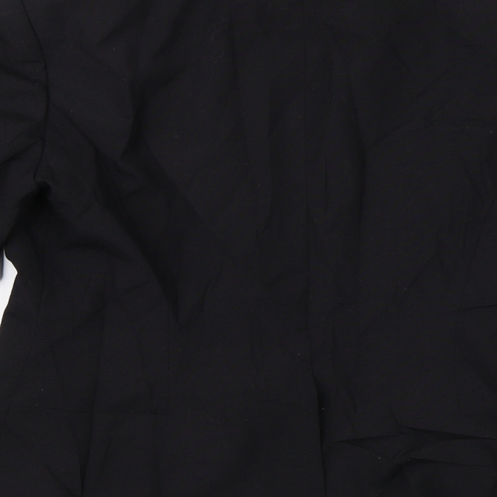 Amphora Womens Black Jacket Blazer Size 14