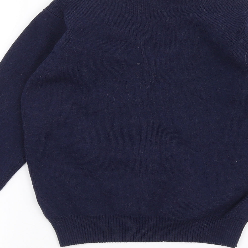 Marks & Spencer Boys Blue Pullover Jumper Size 9-10 Years