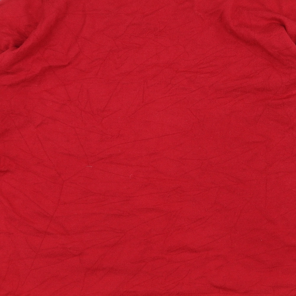RiU Womens Red Pullover Jumper Size S