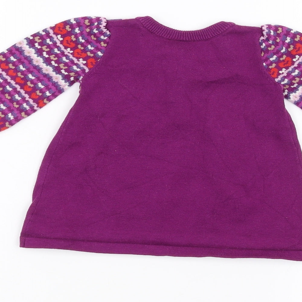 Mini Club Baby Purple Pullover Jumper Size 0-3 Months