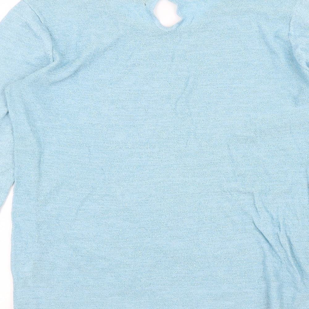 Savida Womens Blue Basic T-Shirt Size M