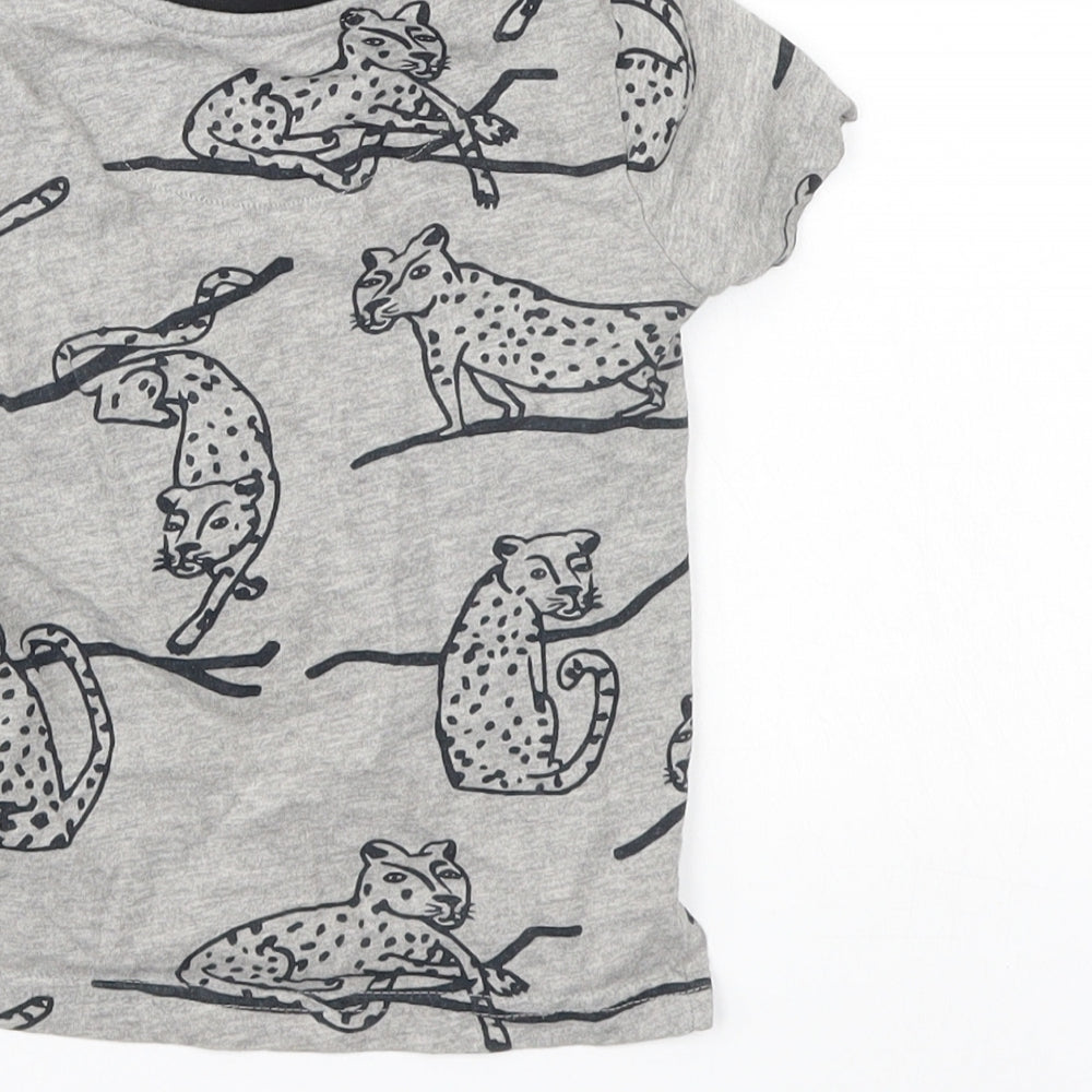 MY K Boys Grey Basic T-Shirt Size 12-18 Months