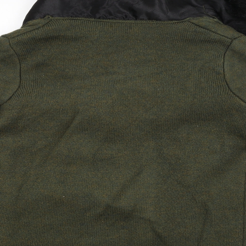 River Island Womens Green Cardigan Jumper Size 8