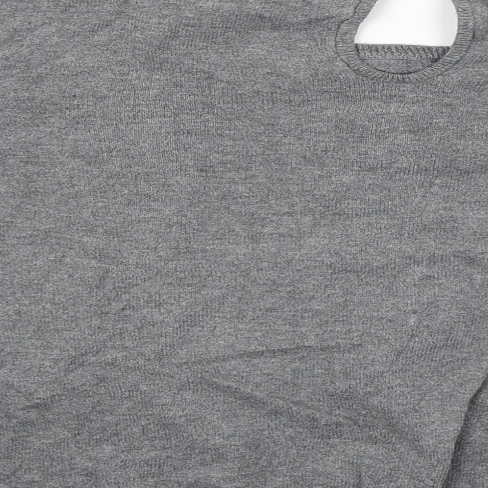 Mango Womens Grey Pullover Jumper Size M