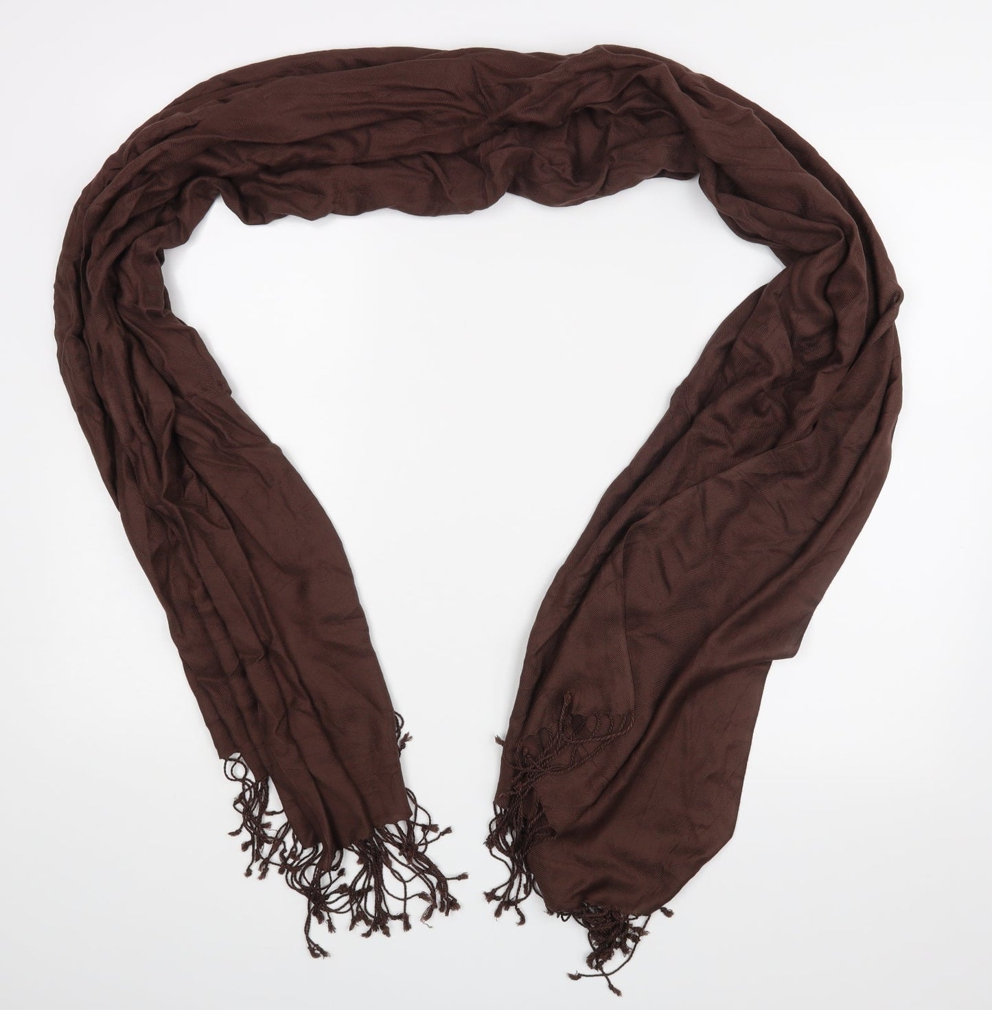 Preworn Unisex Brown Scarf