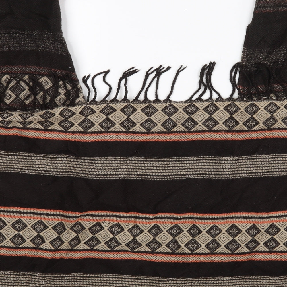 Preworn Womens Brown Geometric Cape Jumper One Size