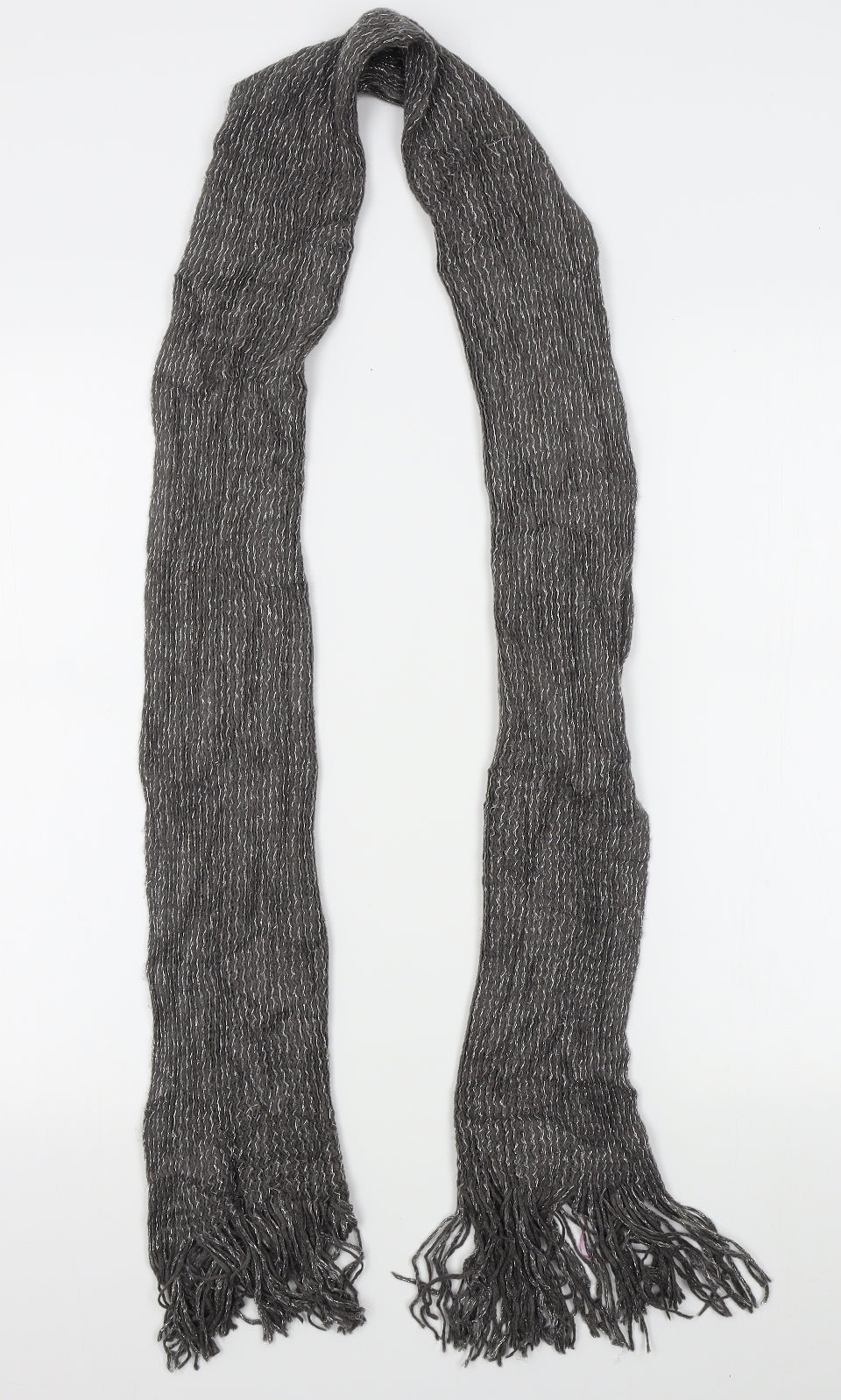 Preworn Womens Silver Scarf
