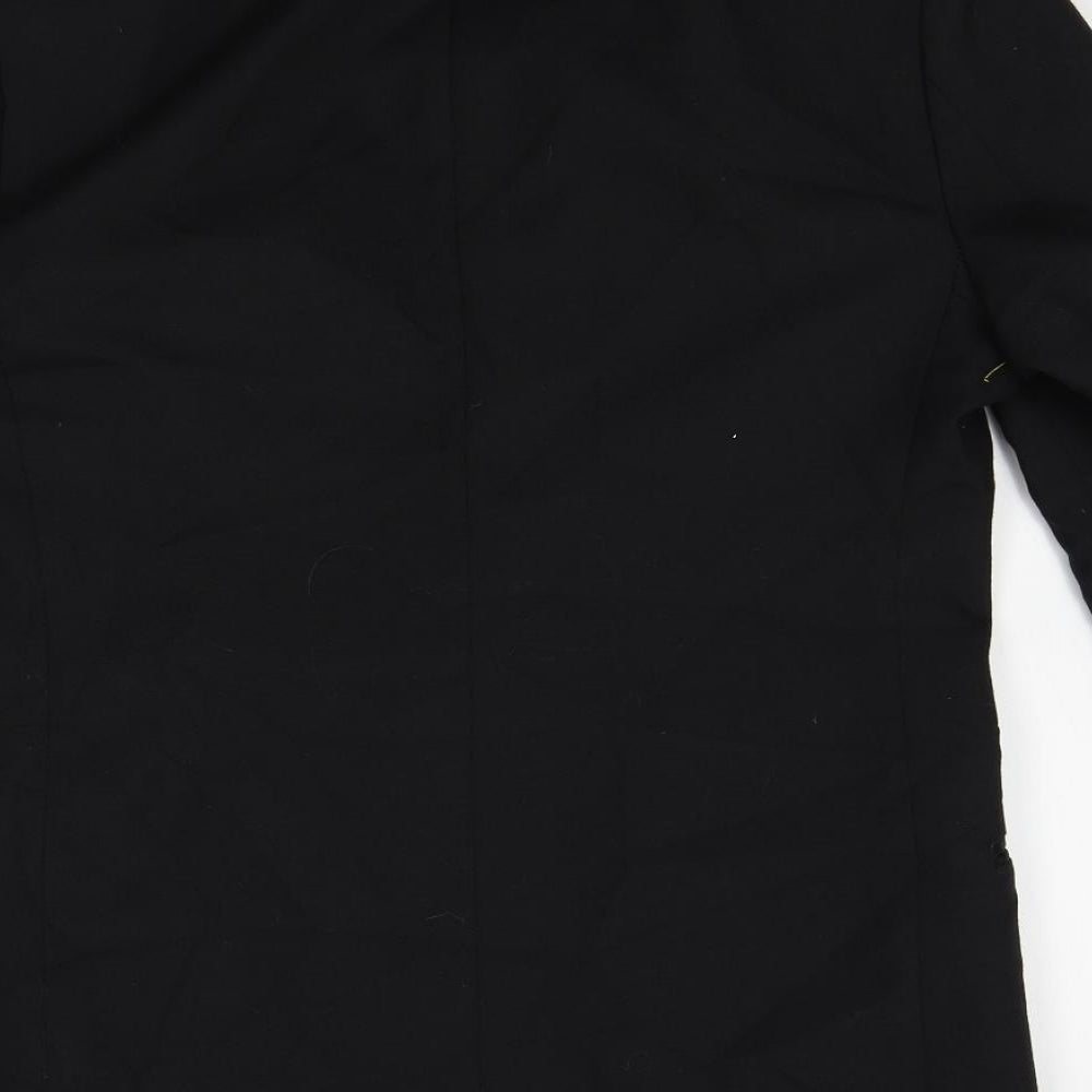 Preworn Mens Black Jacket Suit Jacket One Size