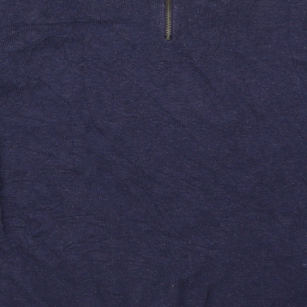 Marks & Spencer Womens Blue Knit Pullover Jumper Size 14