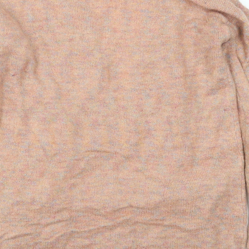 VERO MODA Womens Pink Cardigan Jumper Size M