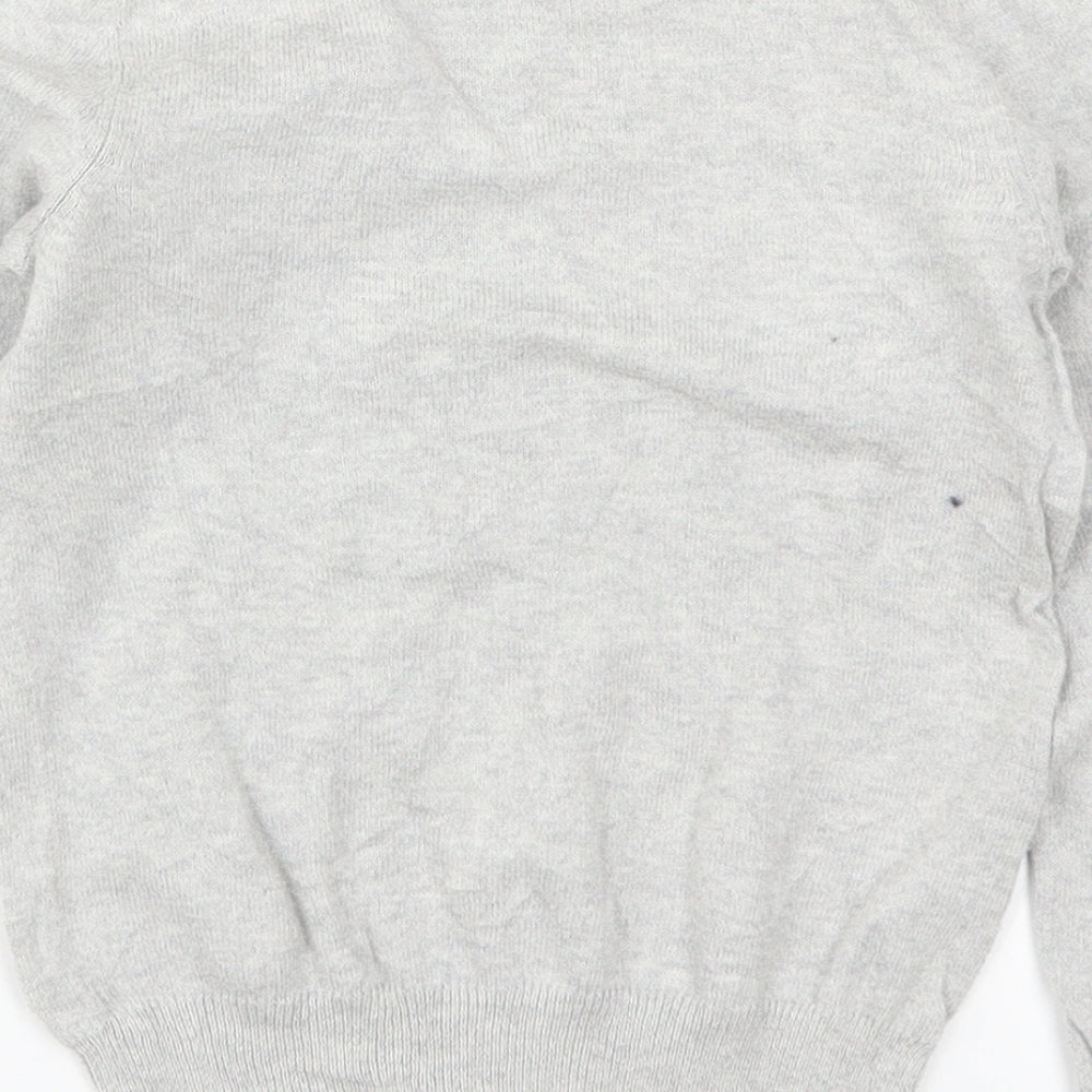 H&M Girls Grey Pullover Jumper Size 5-6 Years