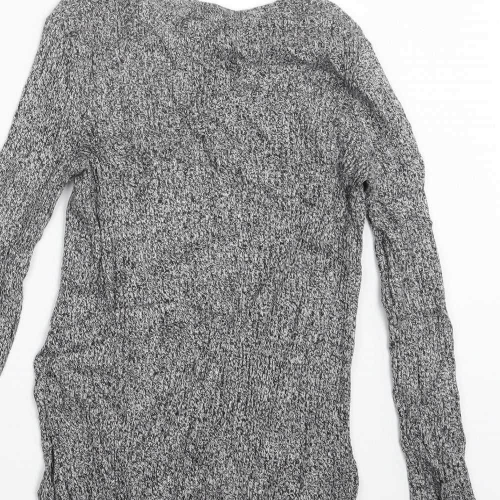 H&M Womens Grey Knit Pullover Jumper Size XS
