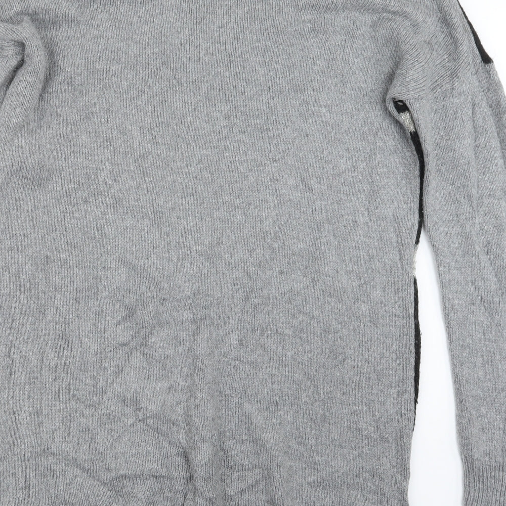 Preworn Womens Grey Knit Pullover Jumper Size 12