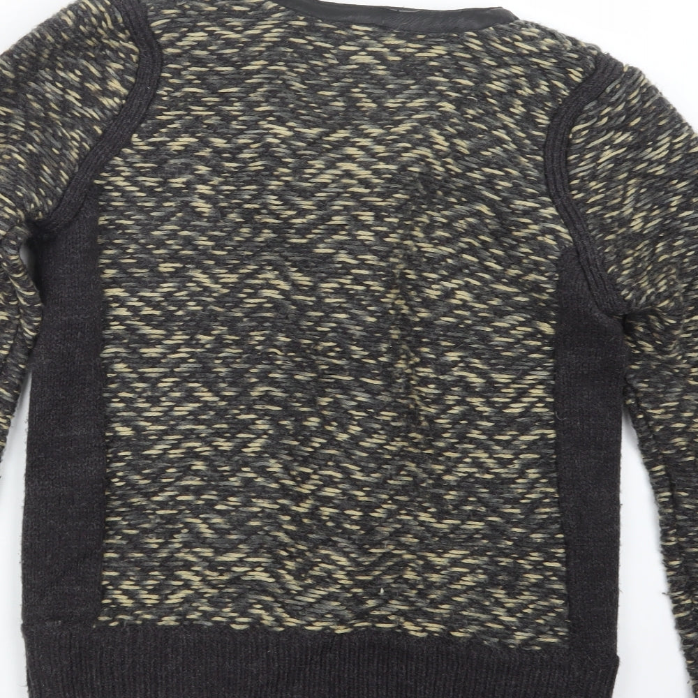 Papaya Womens Grey Knit Jacket Size 12