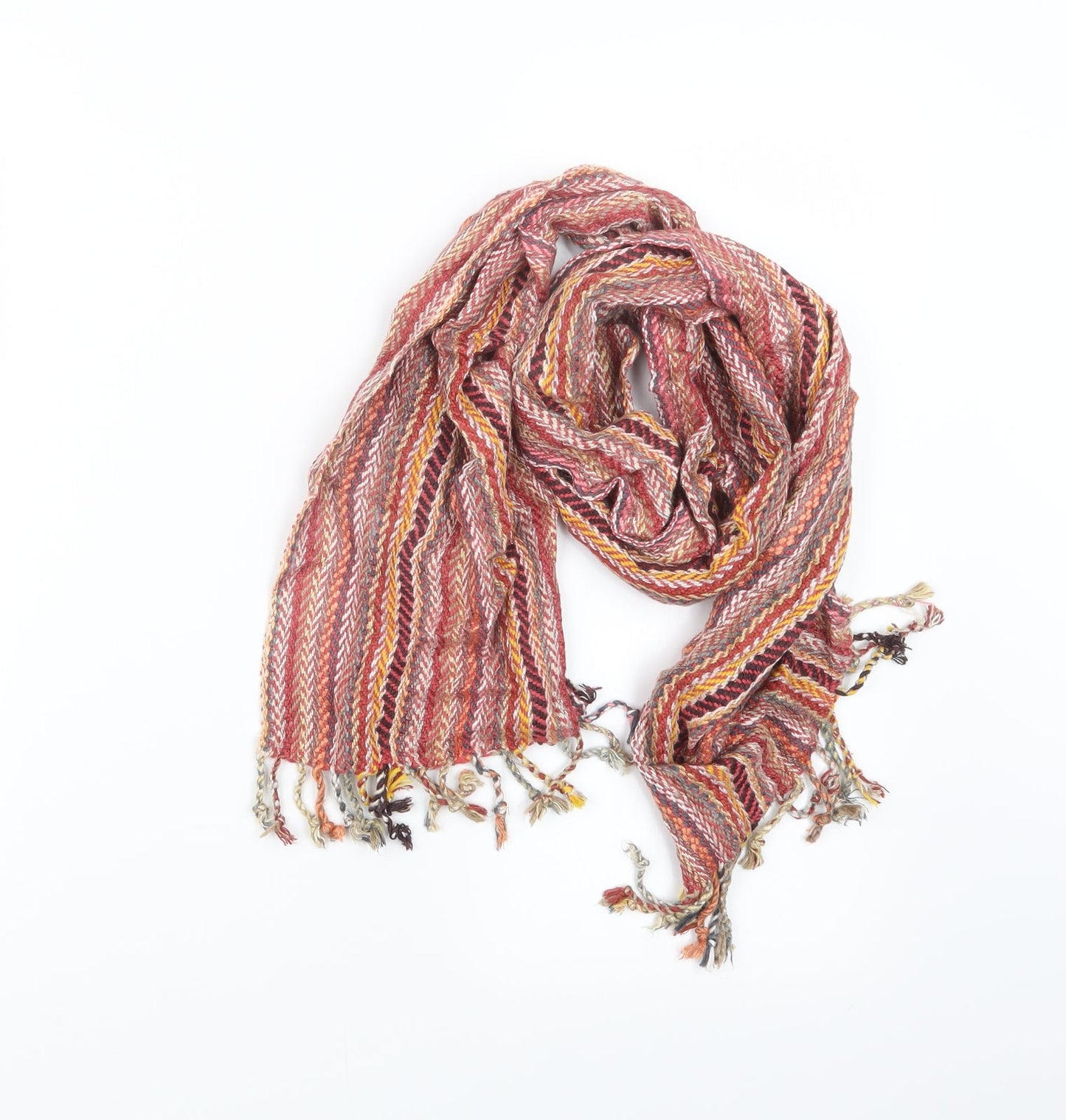 Preworn Womens Pink Knit Scarf
