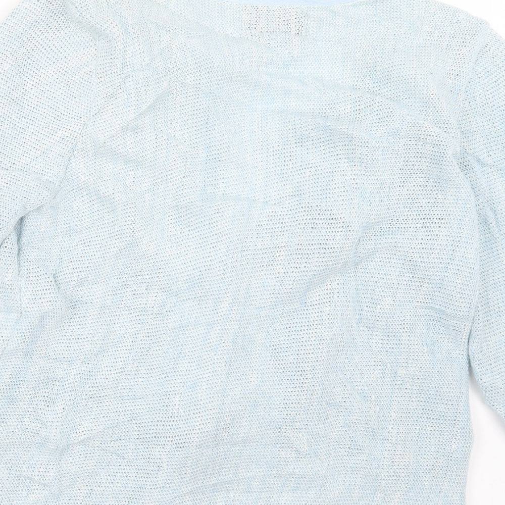 Orla Womens Blue Knit Cardigan Jumper Size M