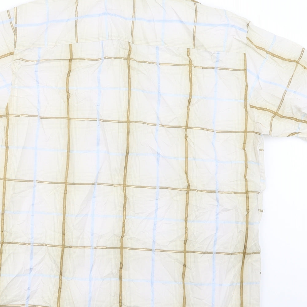 Linea Mens Blue Check Button-Up Size S