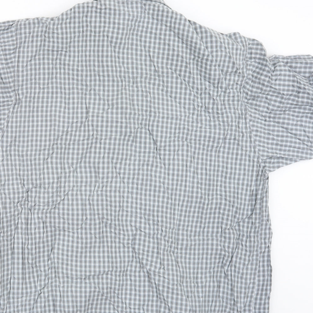 Preworn Mens Grey Camouflage Button-Up Size M