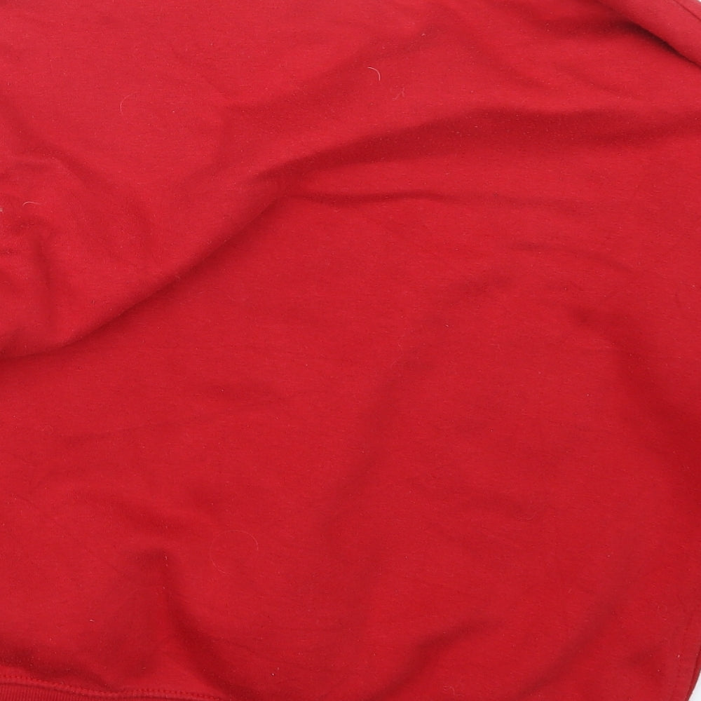 Bershka Womens Red Pullover Jumper Size S