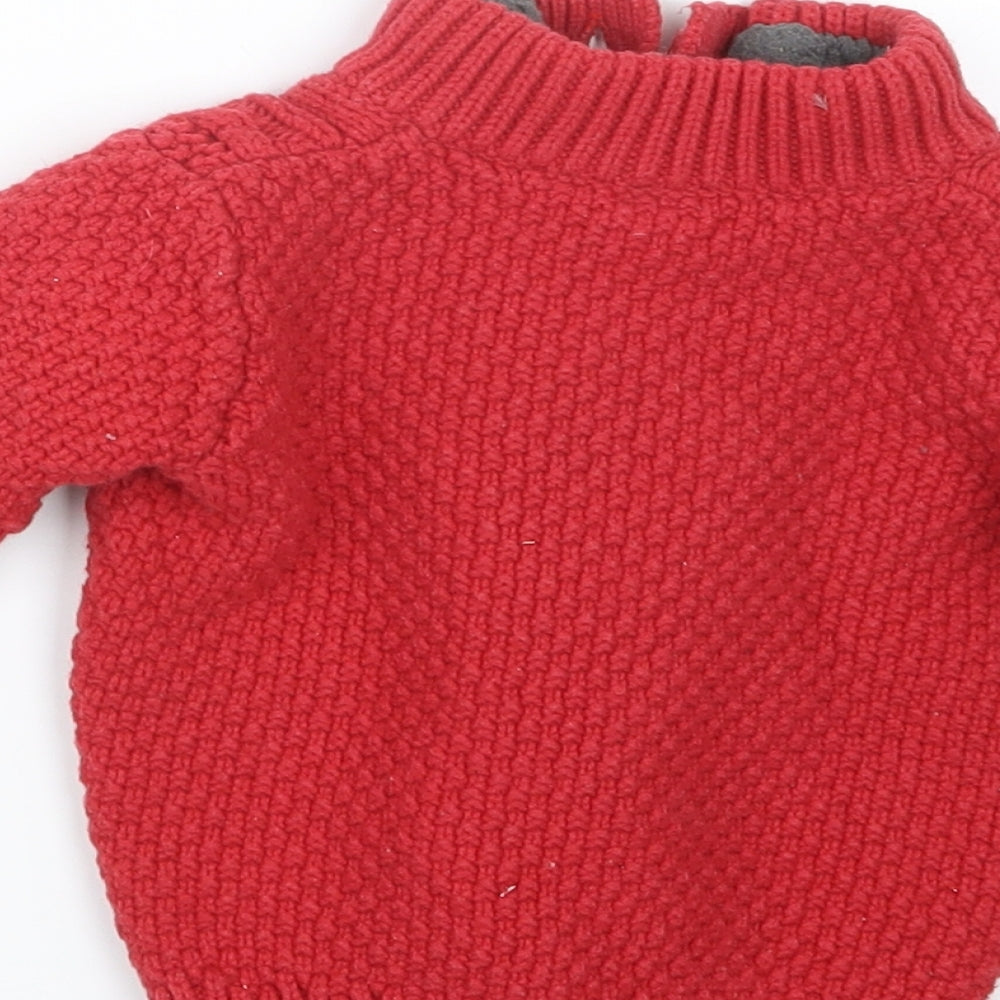 Gap Boys Red Knit Pullover Sweatshirt Size 2 Years