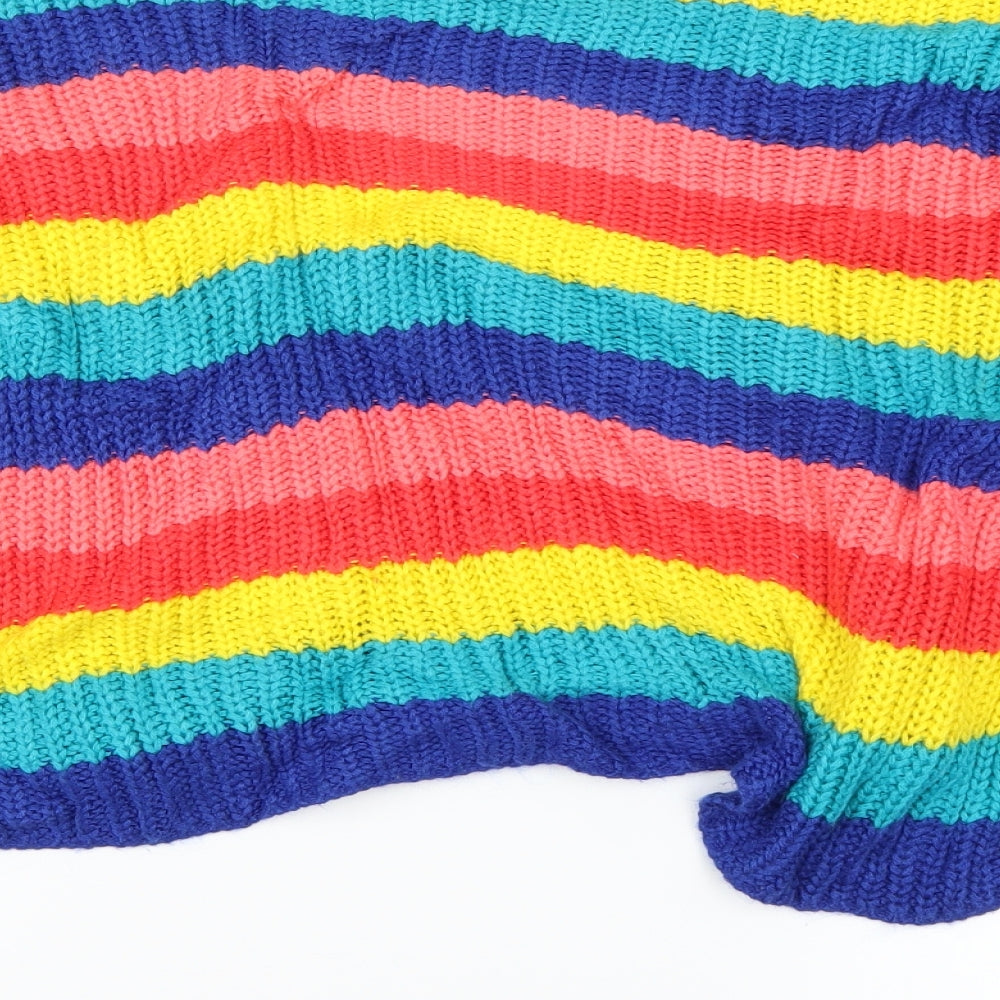 Only Womens Blue Striped Knit Pullover Jumper Size XS
