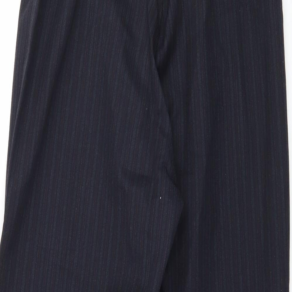 Formes Womens Blue Striped Trousers Size 10 L30 in